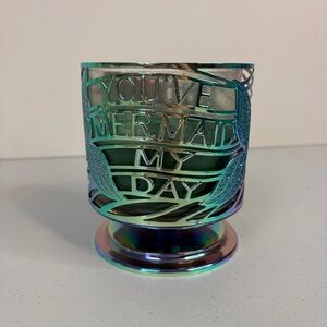 Bath & Body Works You’ve Mermaid My Day Pedestal 3 Wick Candle Holder Iridescent